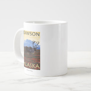 Caribbean Scene - Dawson, Alaska Jumbo-Tasse
