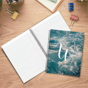 Caribbean Seascape Journal Monogram Notebook Notizbuch
