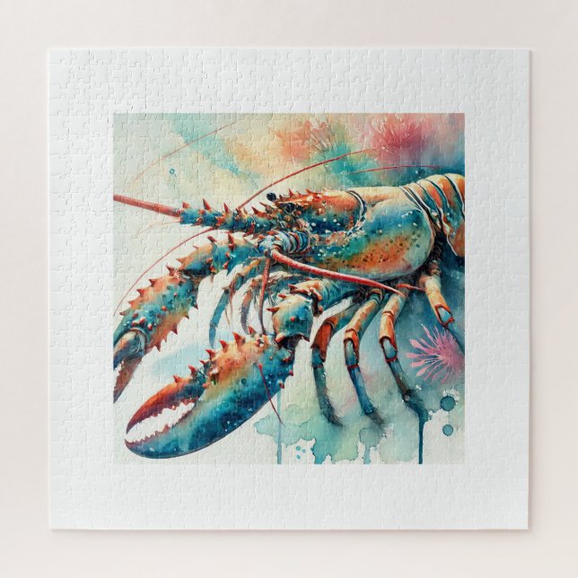Caribbean Spiny Lobster 280624AREF121 - Watercolor Puzzle (Vertikal)