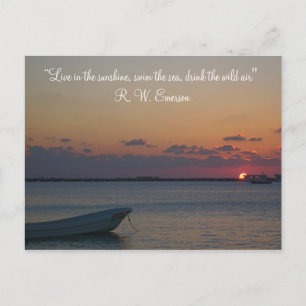 Caribbean Sunset Postcard Postkarte