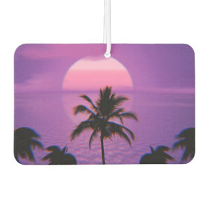 Caribbean Sunset Vaporwave Ästhetische Retro 80er Autolufterfrischer