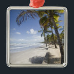Caribbean - Trinidad - Manzanilla Beach auf Silbernes Ornament<br><div class="desc">Caribbean - Trinidad - Manzanilla Beach on East (Atlantik) side of Trinidad � Diane Johnson / DanitaDelimont.com</div>