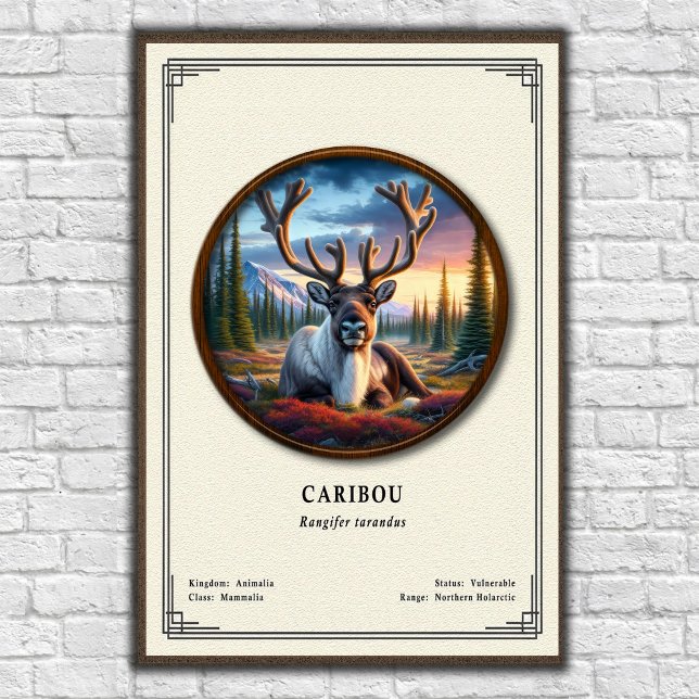 Caribou Zoology Series Poster (Von Creator hochgeladen)