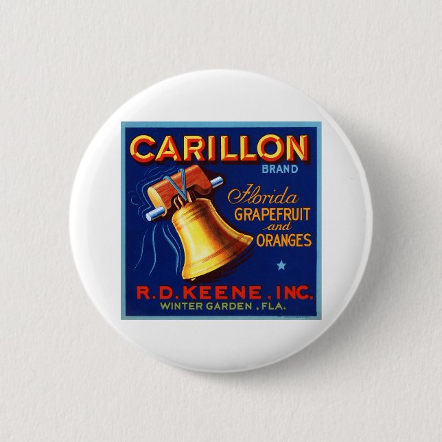 Carillon Brand Florida Grapefruit Button (Vorderseite)