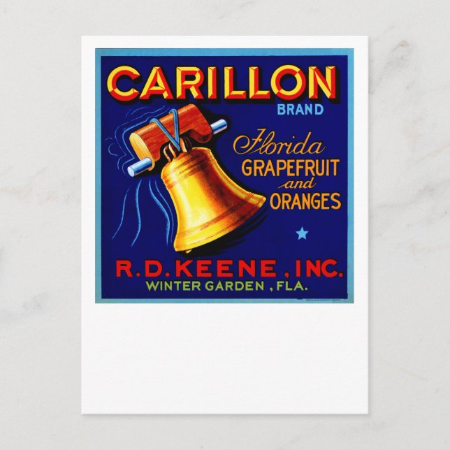 Carillon Florida Grapefruits Postkarte (Vorderseite)
