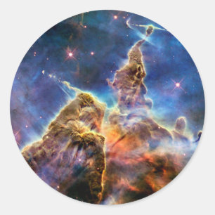 Carina-Nebel Mystic Mountain Weltraumfoto Runder Aufkleber