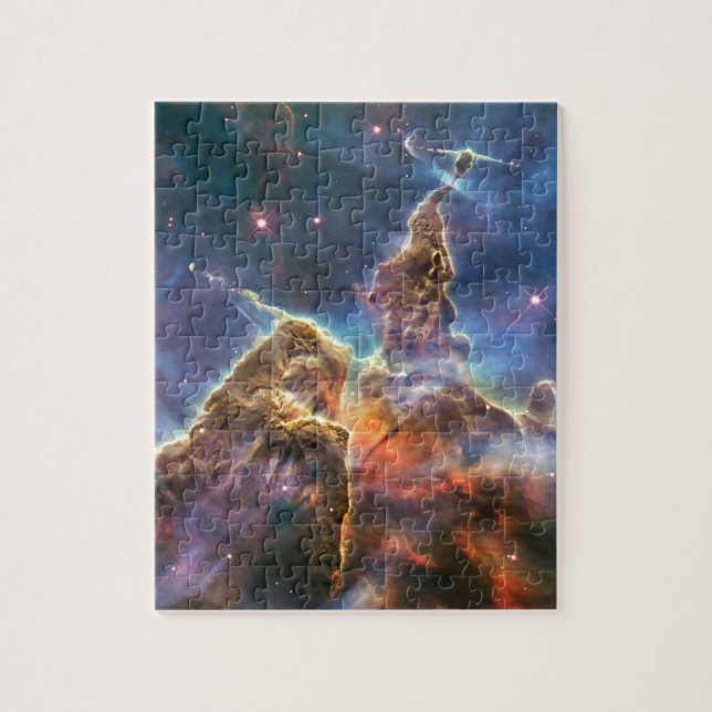 Carina-Nebelfleck durch das Hubble Puzzle (Vertikal)