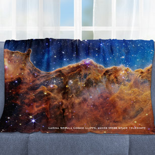 Carina Nebula Cosmic Cliffs James Webb Hi-Res Fleecedecke