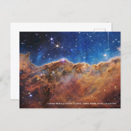Carina Nebula Cosmic Cliffs James Webb HiRes Postkarte