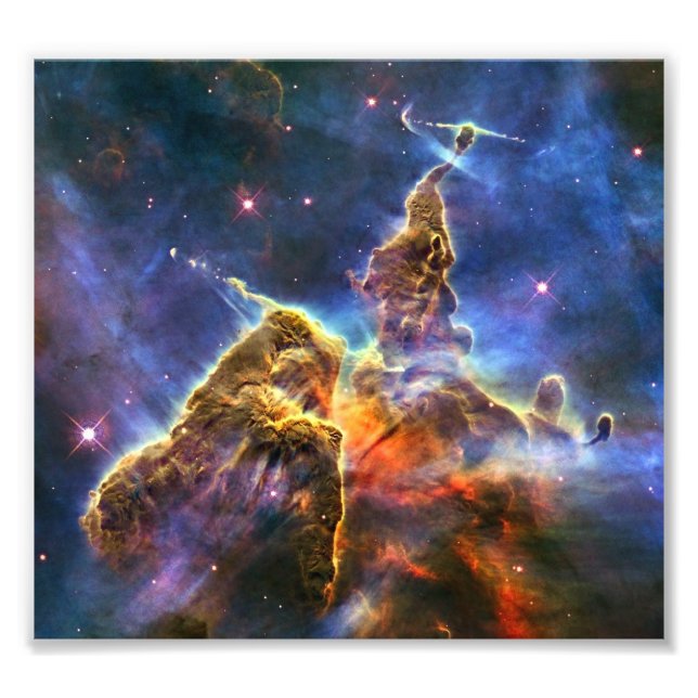 Carina Nebula (Hubble Telescope) Fotodruck (Vorne)