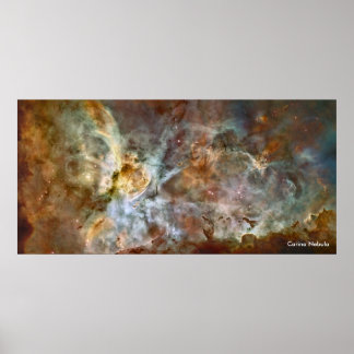 Carina Nebula - Hubble Telescope Poster