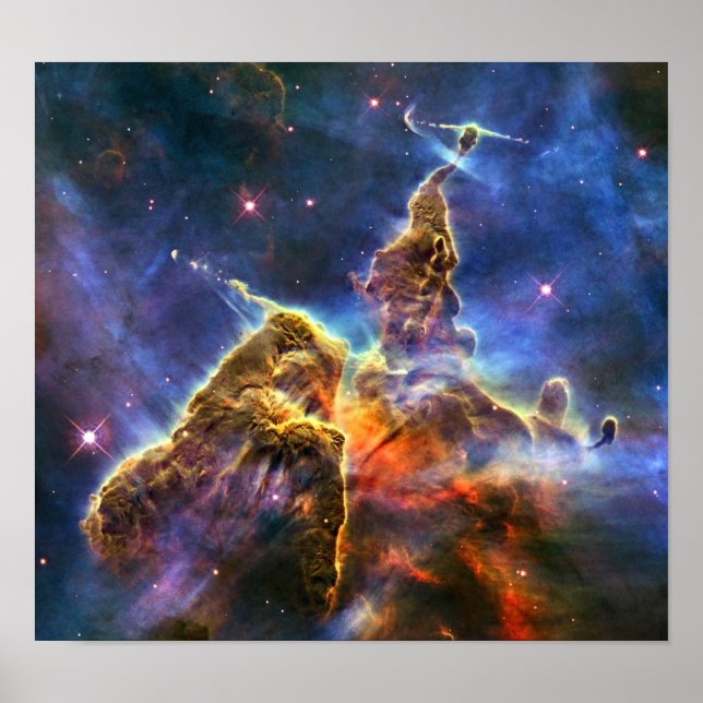 Carina Nebula (Hubble Telescope) Poster (Vorne)