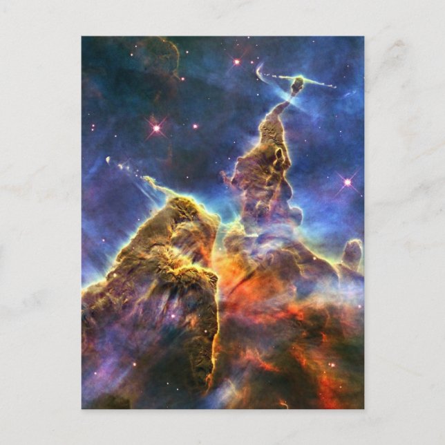 Carina Nebula (Hubble Telescope) Postkarte (Vorderseite)