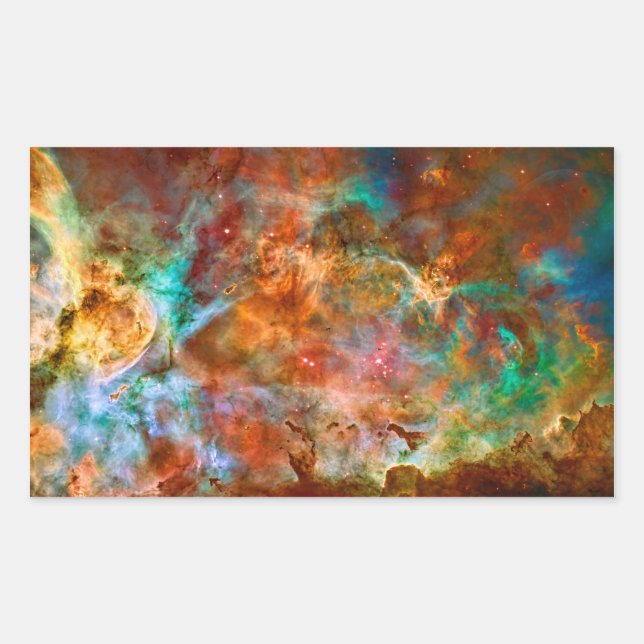 Carina Nebula in Argo Navis Konstellation Rechteckiger Aufkleber (Vorderseite)