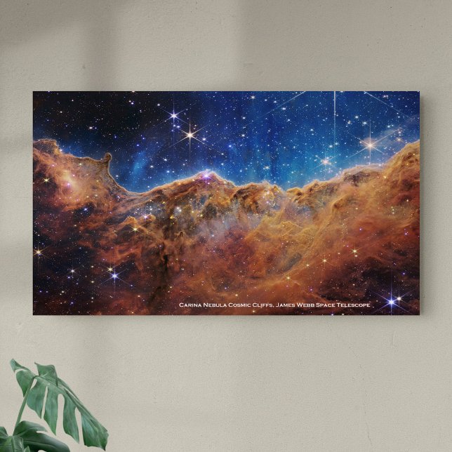 Carina Nebula Kosmic Cliffs James Webb Extra Grob Poster (Von Creator hochgeladen)