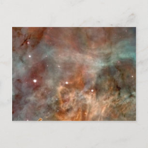 Carina Nebula Marble Look NASA Postkarte