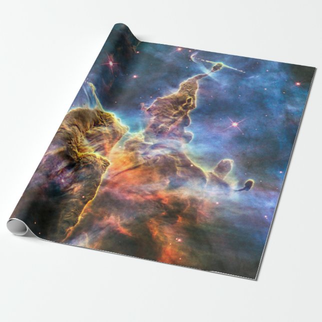 Carina Nebula Mystic Mountain Weltraumuniversum Geschenkpapier (Ungerollt)