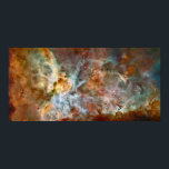 Carina Nebula - NGC 3372 Poster<br><div class="desc">Flüchtige Blick in ein Kinderzimmer der Sterngeburt über Hubbles mächtiges Auge in dieser farbenfrohen Sicht auf den Karina-Nebel. Dieser massive Nebel ist etwa 7500 Lichtjahre entfernt und zeigt den variablen Stern eta Carinae sichtbar und seine zwei Haufen verdrängten Materials. Freundlichkeit der NASA, der ESA, des N. Smiths und des Hubble...</div>