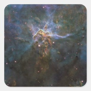 Carina Nebula Star-bildende Säulen Quadratischer Aufkleber