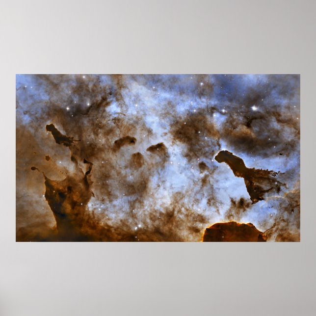 Carina Nebula Star-Forming-Säulen Poster (Vorne)