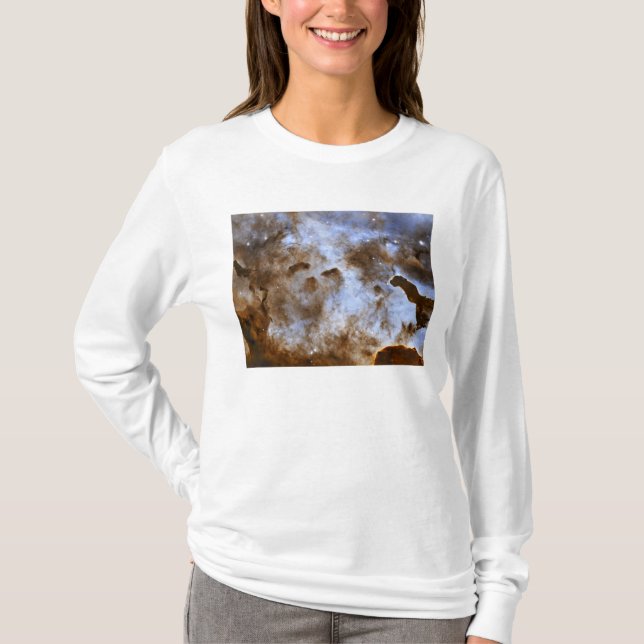 Carina Nebula Star-Forming-Säulen T-Shirt (Vorderseite)