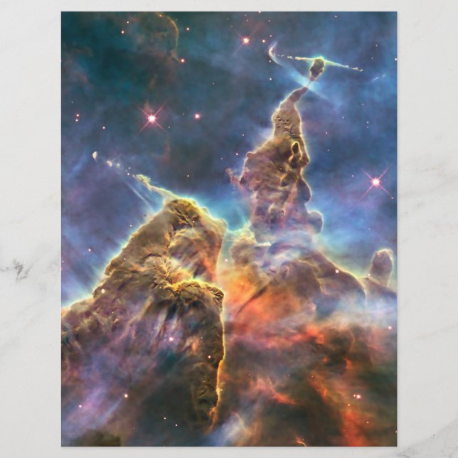 Carina Nebula vom Hubble-Weltraumteleskop Flyer (Vorne)