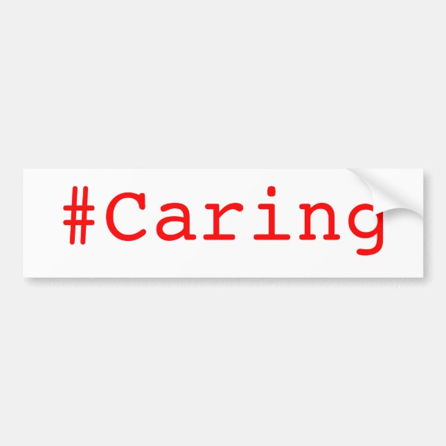 #Caring Autoaufkleber (Vorne)