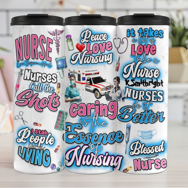 Caring is the Essence of Nursing Thermosbecher (Von Creator hochgeladen)