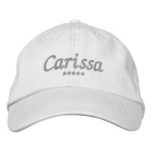 Carissa Name Bestickte Baseballkappe