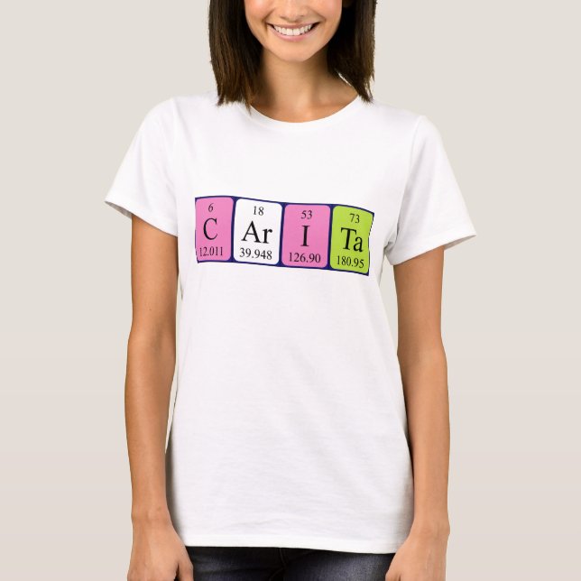 Carita Periodenname Shirt (Vorderseite)