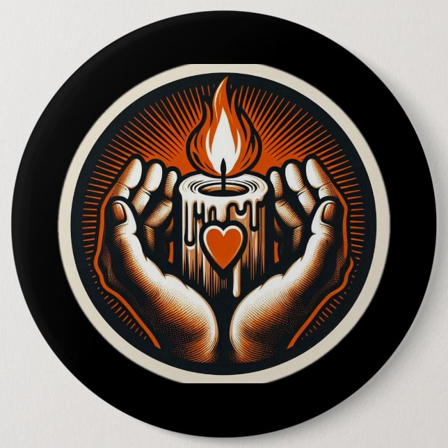 Caritas Hilfe für die Bedürftigen Button (Vorderseite)