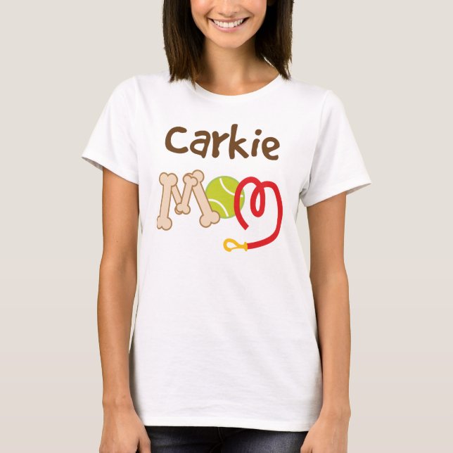 Carkie Hundezucht-Mama-Geschenk T-Shirt (Vorderseite)