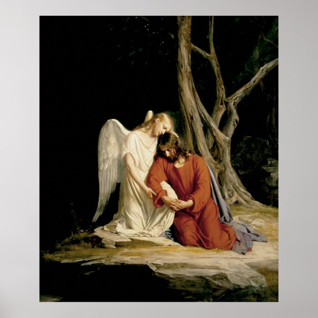 Carl Bloch Angel & Jesus Poster (Vorne)