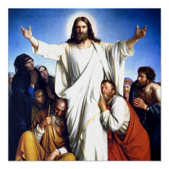 Carl Bloch Kunstwerk, Christus Consolator Poster (Vorderseite)
