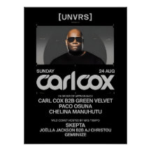 Carl Cox - Event - [UNVRS] Poster