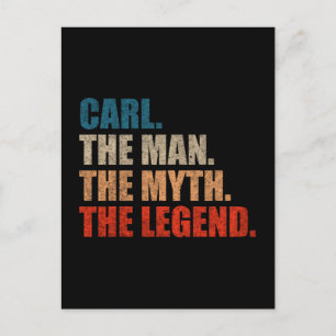 Carl der Mann der Mythos die Legende Postkarte