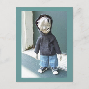 Carl die Alien Postkarte