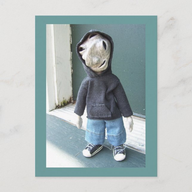 Carl die Alien Postkarte (Vorderseite)