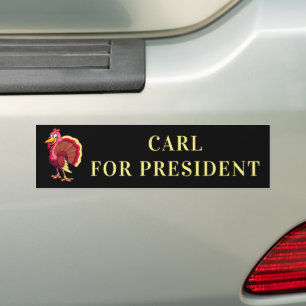 CARL FÜR PRÄSIDENT KENOSHA TÜRKEI AUTOAUFKLEBER