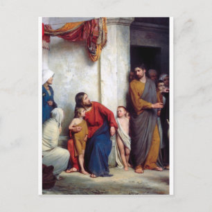 Carl Heinrich Bloch - Leid der Kinder Postkarte