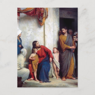 Carl Heinrich Bloch - Leid der Kinder Postkarte