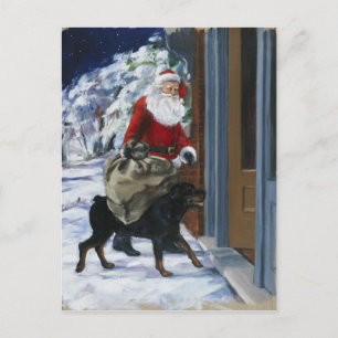 Carl Helping Santa Claus von (b) Feiertagspostkarte