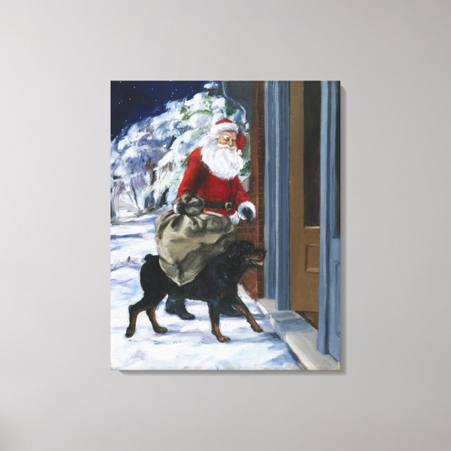 Carl Helping Santa Claus von (b) Leinwanddruck (Vorderseite)