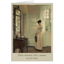 Carl Holsøe Salon Interieur mit Frau CC0573