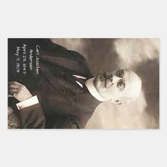 Carl Joachim Anderson Rechteckiger Aufkleber (Vorderseite)