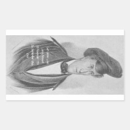 Carl Jonas Liebe Ludvig Almqvist Rechteckiger Aufkleber