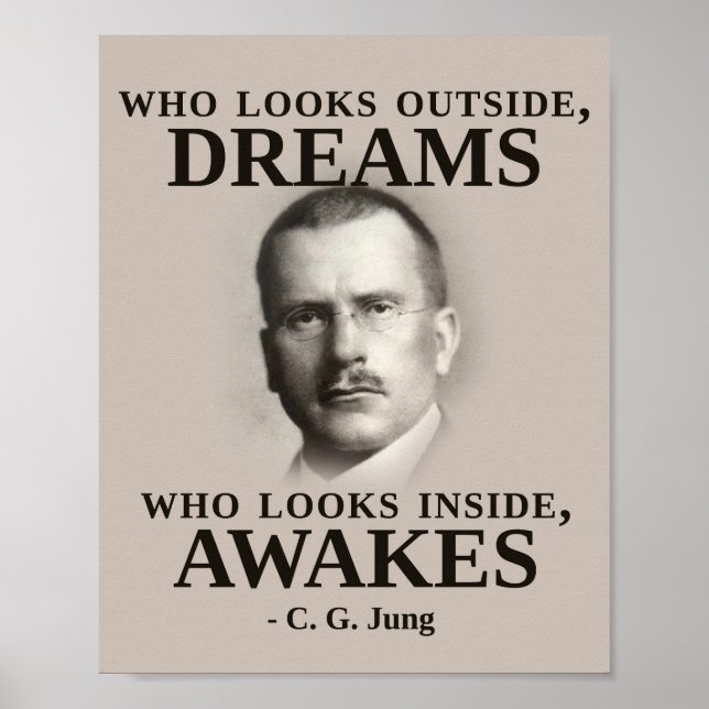 Carl Jung Inspirational Zitat Poster (Vorne)