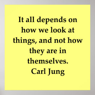 Carl Jung Zitat Poster
