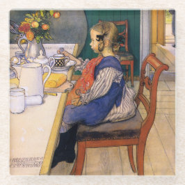 Carl Larsson A Late Risers Miserable Breakfast Glasuntersetzer