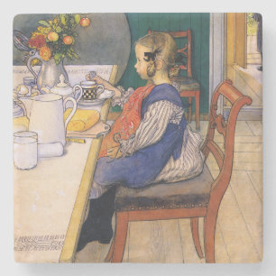 Carl Larsson A Late Risers Unangenehmes Frühstüc Steinuntersetzer